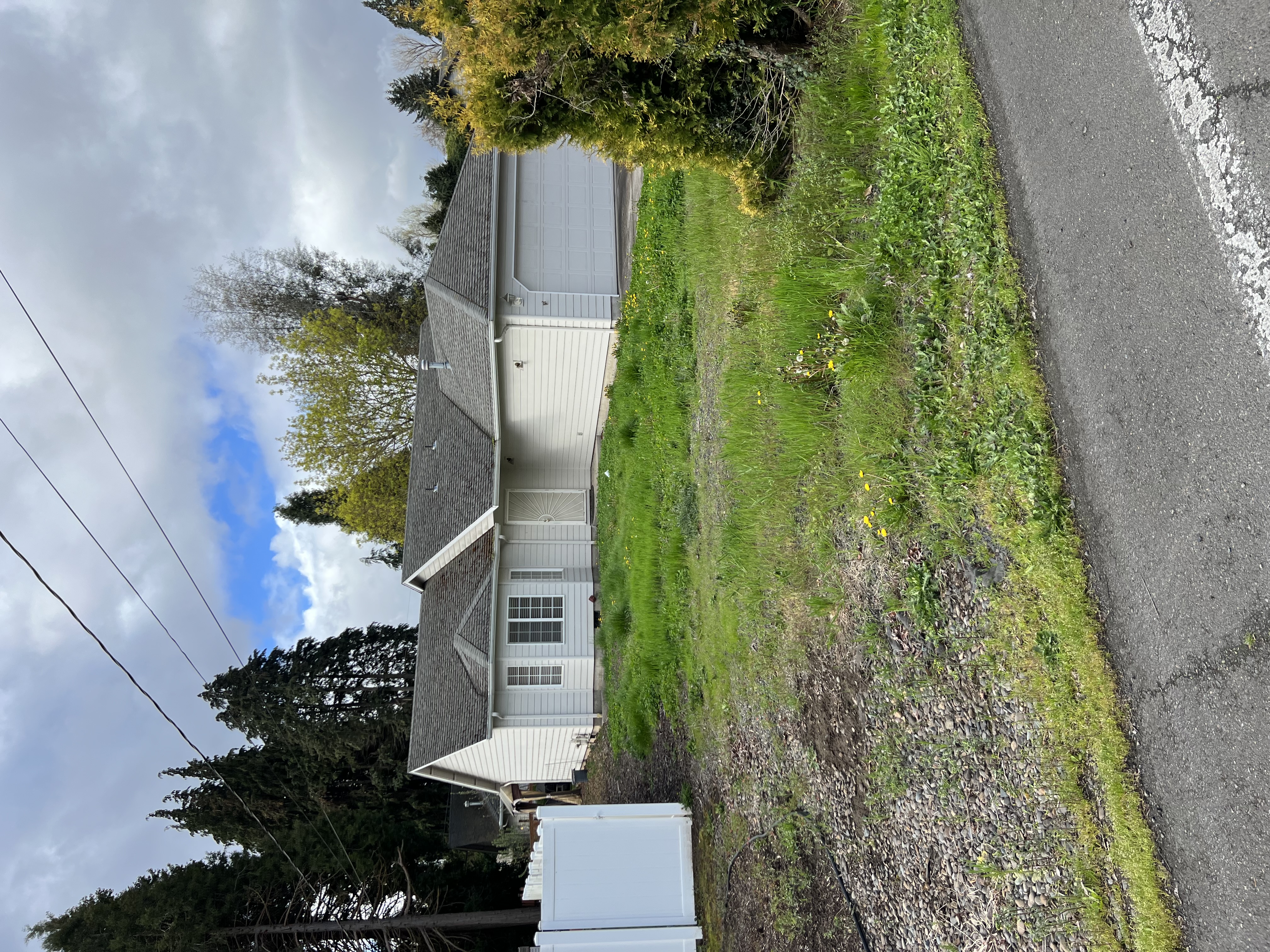 Home addition detail view of the exterior